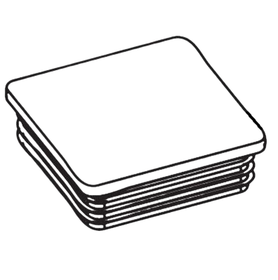 Titan 779-121 Plastic Plug, 1x2 Rectangle